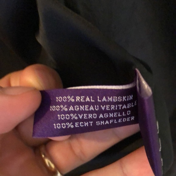 Ralph Lauren Purple Label Lamb Skin Jacket XL - Picture 3 of 3